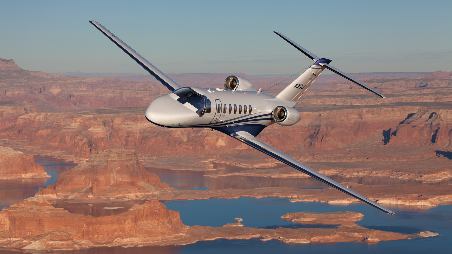 Cessna Citation CJ3 view for Baltimore charter