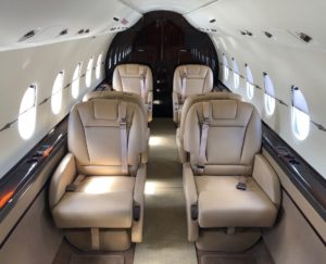 Hawker 4000 view for Baltimore charter