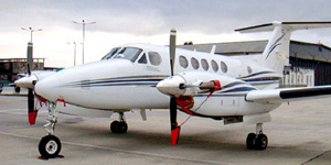 King Air 350 view for Baltimore charter