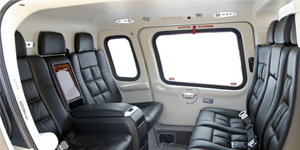 Agusta A109 cabin for Baltimore charter