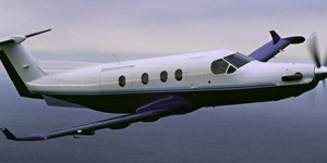 Pilatus PC-12 view for Baltimore charter