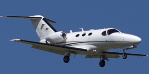 Cessna Citation Mustang view for Baltimore charter