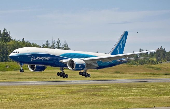 Boeing 777 Freighter cargo aircraft for Baltimore charter