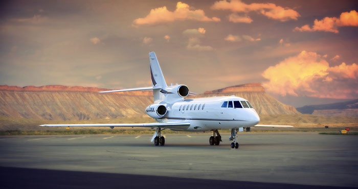 Dassault Falcon 50 cabin for Baltimore charter