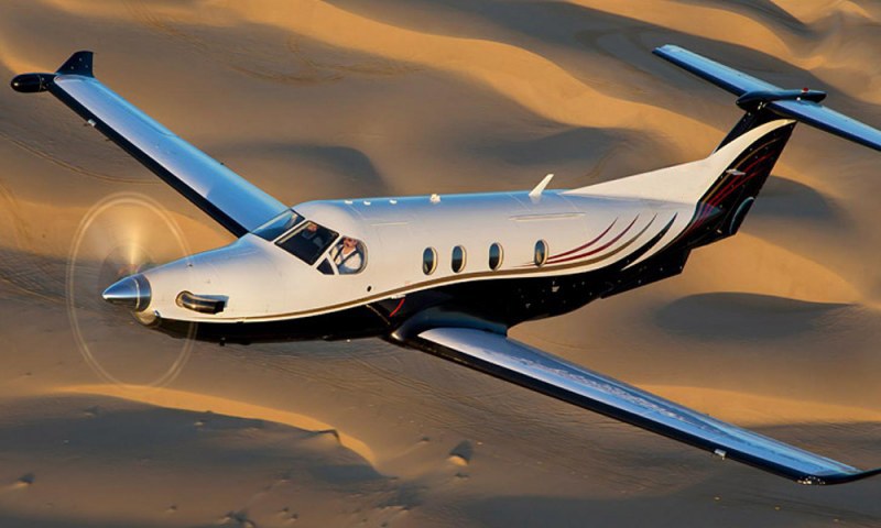 Pilatus PC-12 view for Baltimore charter
