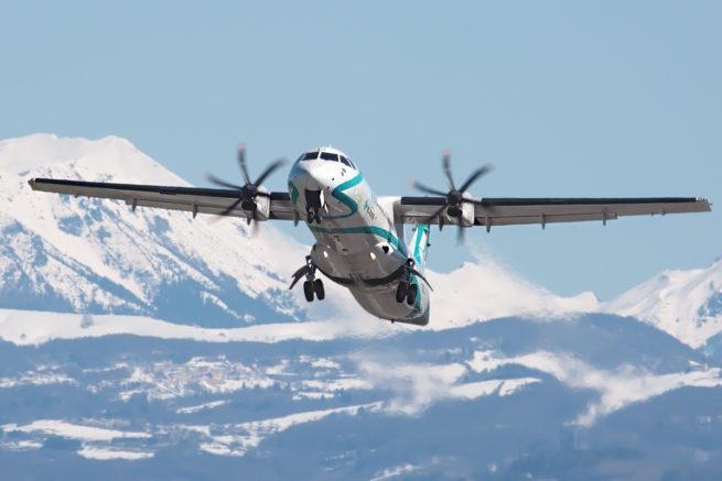 ATR 72F cargo aircraft for Baltimore charter