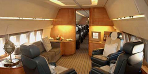 Boeing 757 VIP cabin for Baltimore charter