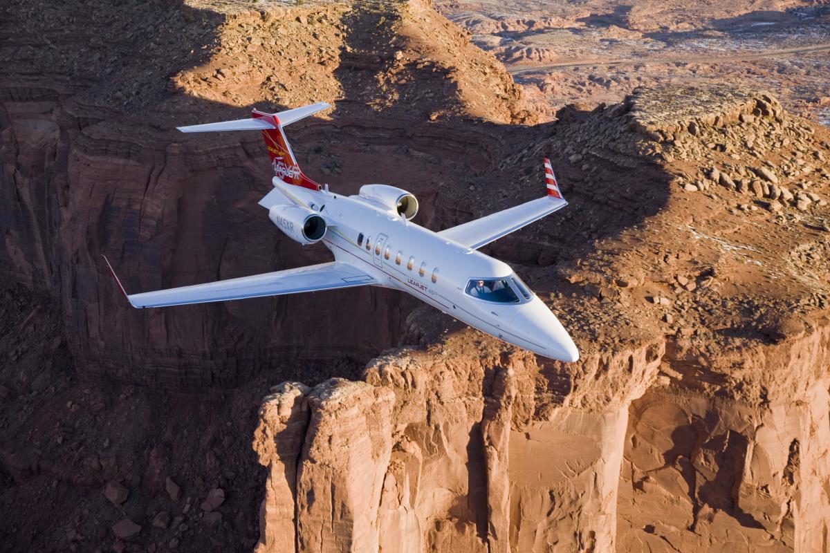 Learjet 45 cabin for Baltimore charter