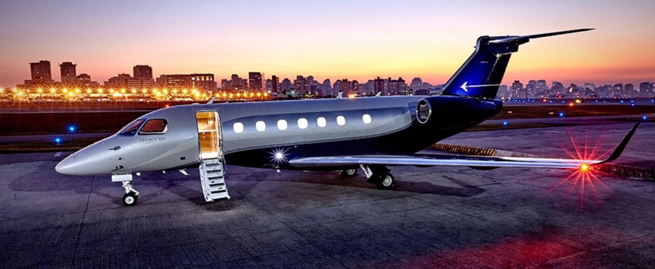 Embraer Legacy 500 view for Baltimore charter
