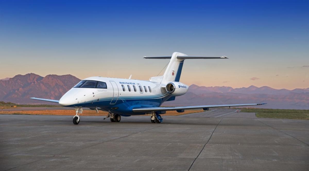 Pilatus PC-24 cabin for Baltimore charter