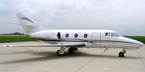 Dassault Falcon 10 cabin for Baltimore charter