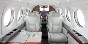 King Air 200 view for Baltimore charter